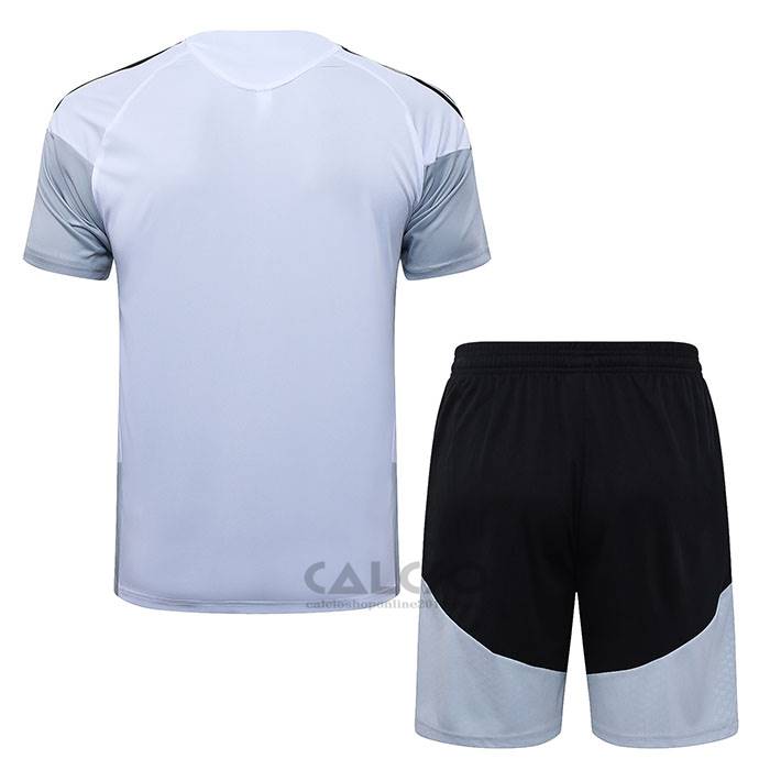 Tuta da Track Real Madrid Manica Corta 2025-2026 Bianco - Pantaloncini